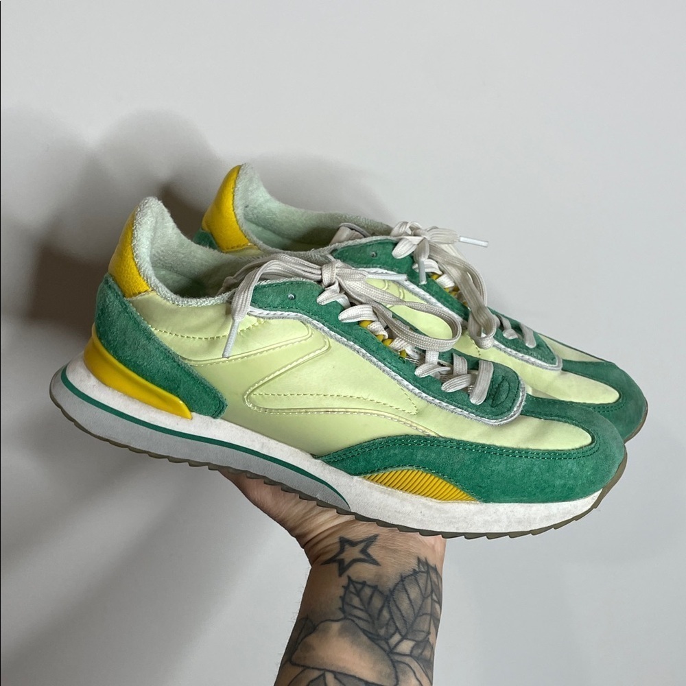 HOFF | Women’s Popart Green Trainer Sneakers Size 7.5 - Picture 2 of 8